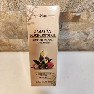 Sxrripu Jamaican Black Castor Oil 60ml Pure Natural Cold-Pressed Hair Skin Nails